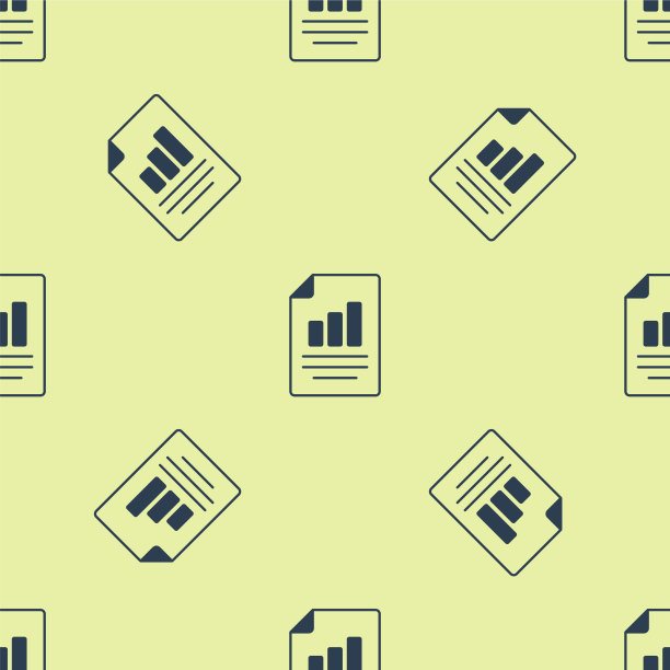 蓝色文档与图表图标隔离图片下载