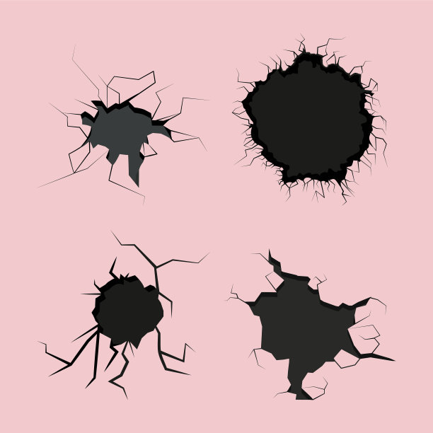 裂缝混凝土墙组图片下载