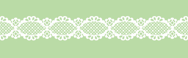 无缝花边丝带边界。矢量插图。图片下载