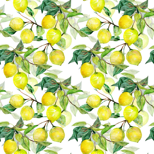 无缝模式柠檬图片下载