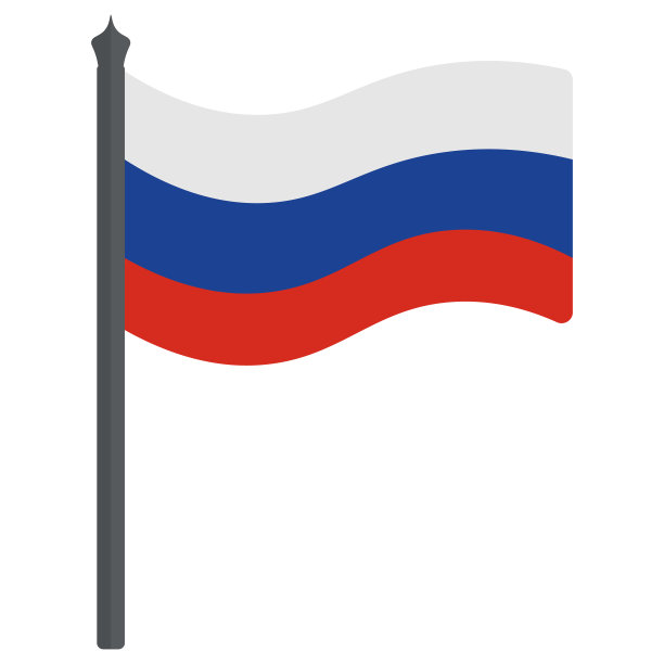 俄罗斯国旗。三色织物布。国家的民族象征在风中成长。彩色矢量插图。孤立的白色背景。俄罗斯联邦。图片下载