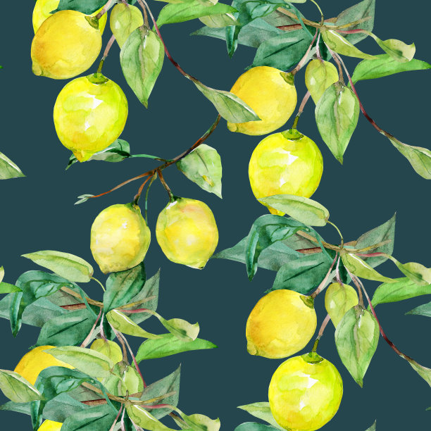 无缝模式柠檬图片下载