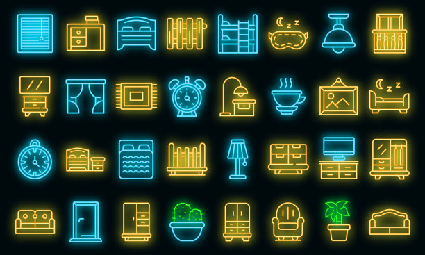 卧室图标设置霓虹灯图片下载