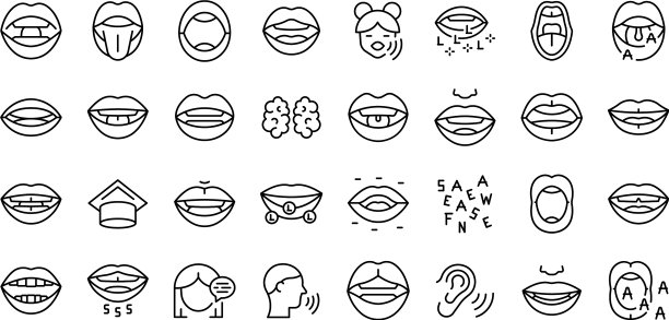 发音图标设定轮廓童年图片下载