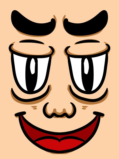 卡通背景中的可爱男人图片下载