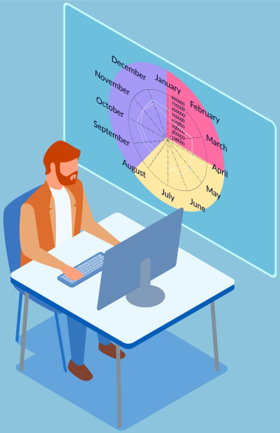 员工分析统计指标和业务数据。角色与市场调研一起工作图片下载