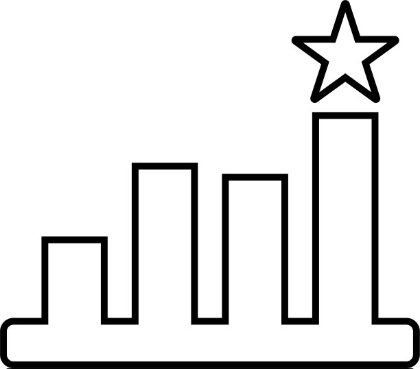 排名赢家成功轮廓图标线艺术图片下载