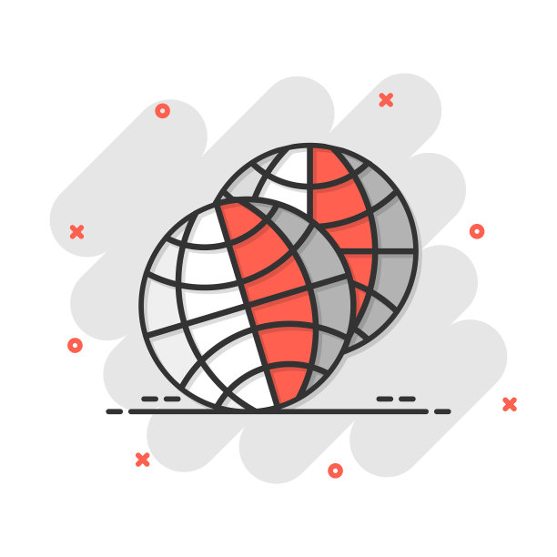 地球行星图标在漫画风格地球地理图片下载