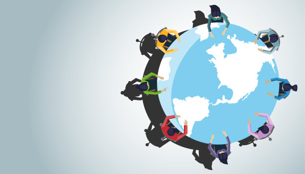 商人和女人头脑风暴单词。理念和概念的创意诠释了商业创新技术的现代化。图片下载