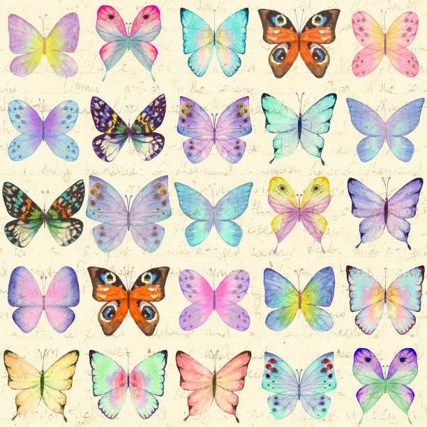 报纸无缝模式与旧的老式不可读的纸纹理背景图片下载