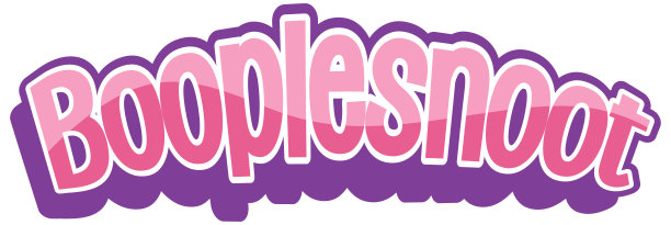 Booplesnoot字体设计有一个可爱的兔子卡通人物图片下载