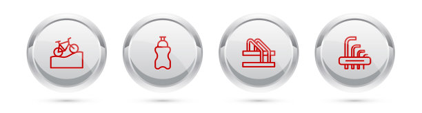 设置行山地车运动瓶与水图片下载