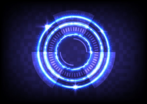 电路上的像素屏幕抽象全息图高科技图片下载