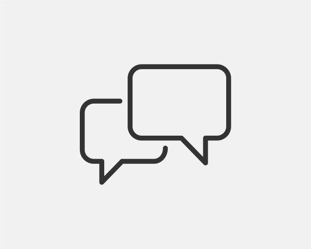 聊天图标设计元素对话气泡语音符号图片下载
