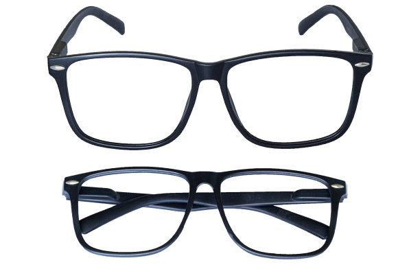 蓝色眼镜与白色眼镜分开图片下载