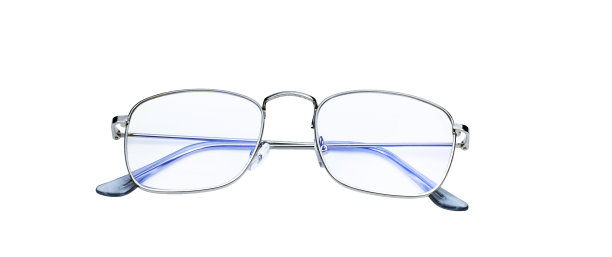 蓝色眼镜与白色眼镜分开图片下载