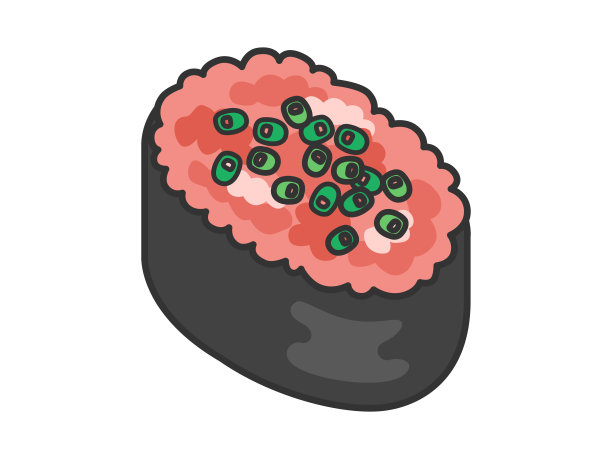 插图金枪鱼Negitoro寿司。图片下载