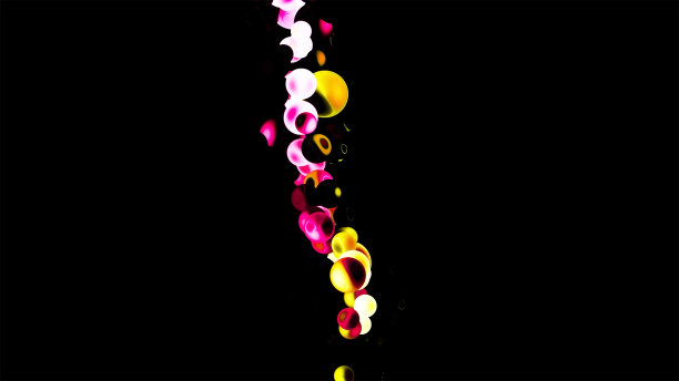 闪电与抽象雷暴数字渲染图片下载