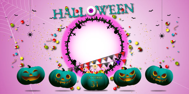 万圣节不给糖就捣蛋派对图片下载