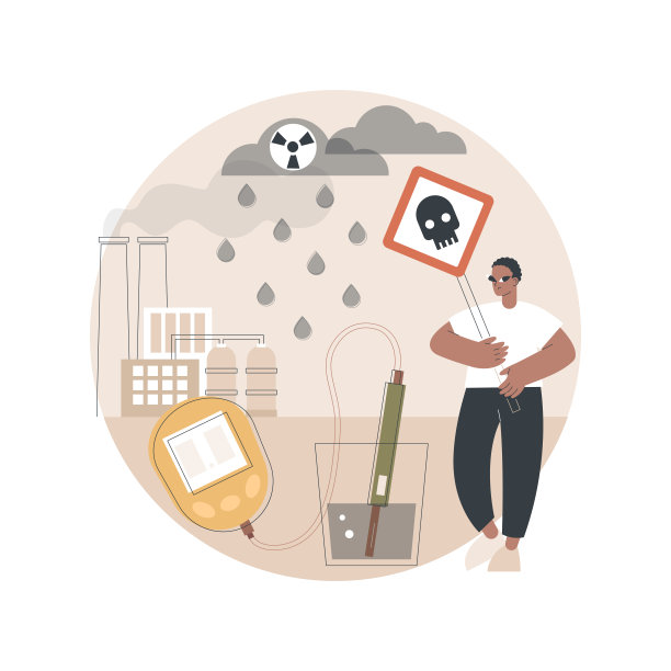 酸雨抽象概念矢量插图。图片下载