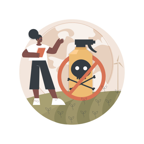 除草剂禁令抽象概念矢量插图。图片下载