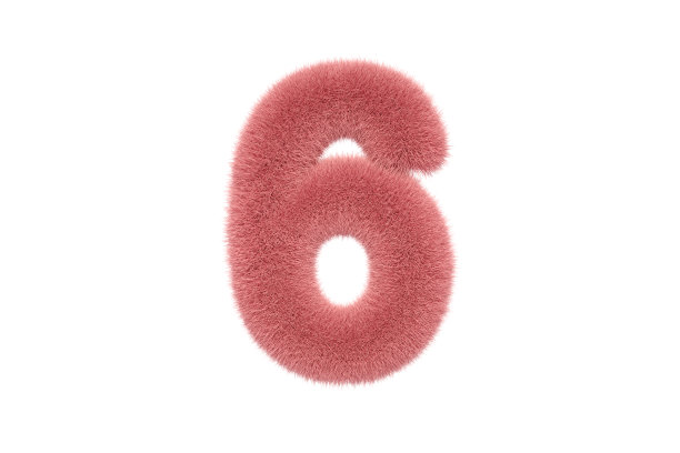 粉色毛茸茸的6号图片下载