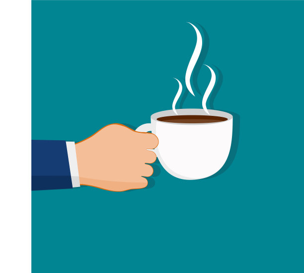 商人手里拿着咖啡杯图片下载