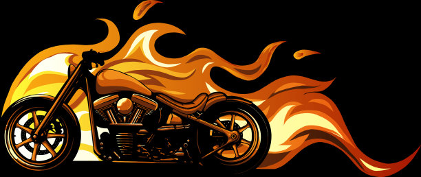 定制火焰摩托车图片下载