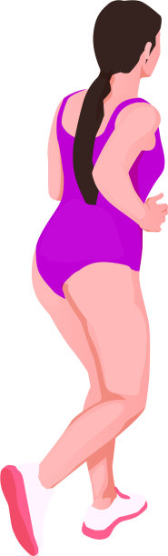 跑步的女人图片下载