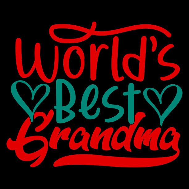 世界上最好的祖母母亲节设计理念图片下载