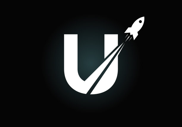 首字母字母与火箭图片下载