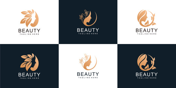 以叶式的风格化美设置女人的脸型图片下载