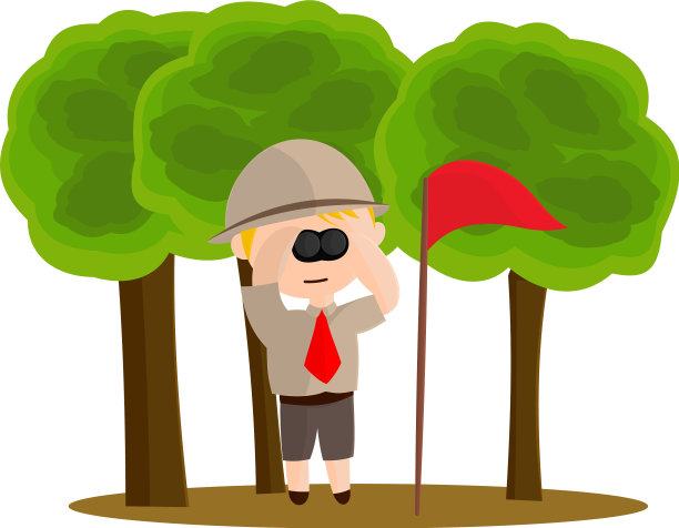 穿着制服的童子军人物图片下载