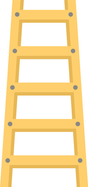 木梯图标平孤立图片下载
