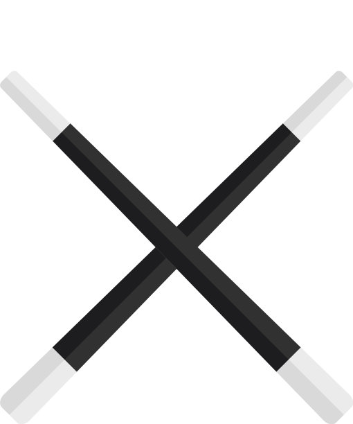 魔杖图标扁平孤立图片下载