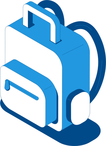 背包等距图标图片下载