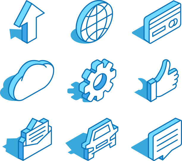 设置web等距图标世界箭头向上云图片下载