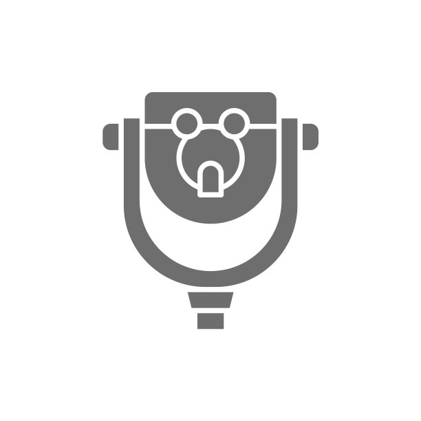 城市公共望远镜双筒望远镜潜望镜灰色图片下载