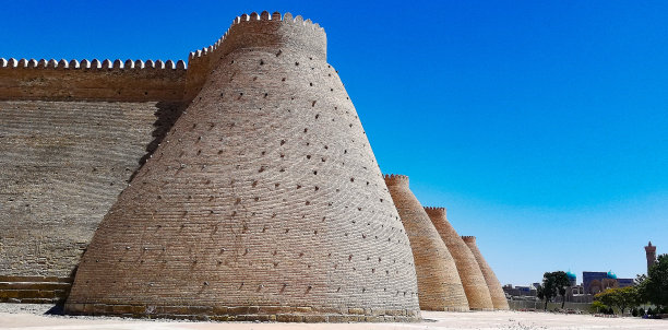 乌兹别克布哈拉市的城墙图片下载