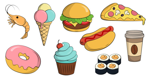 集世界各地美食于一身图片下载