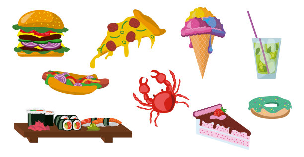 集世界各地美食于一身图片下载