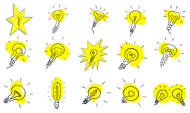 大设置灯泡平面图标15图片下载