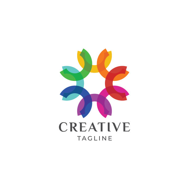 花卉标志设计图片下载