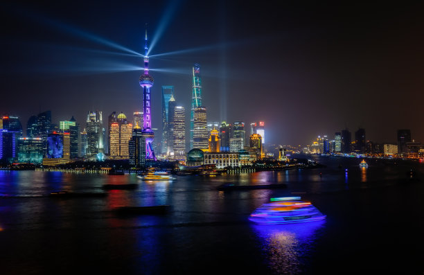 上海天际线日落图片下载