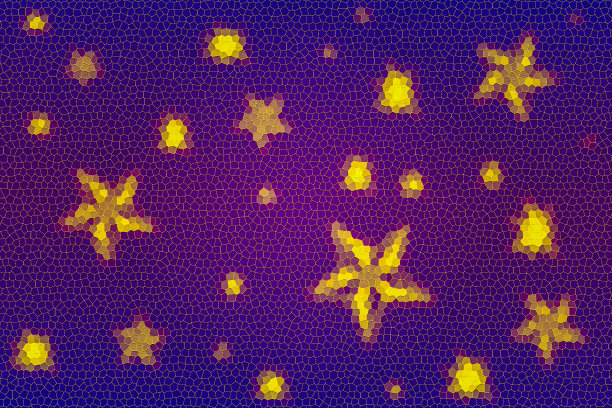 马赛克，夜空和星星。夜空中的星星图片下载