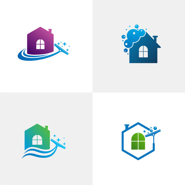 设置房子干净的标志模板创意干净图片下载