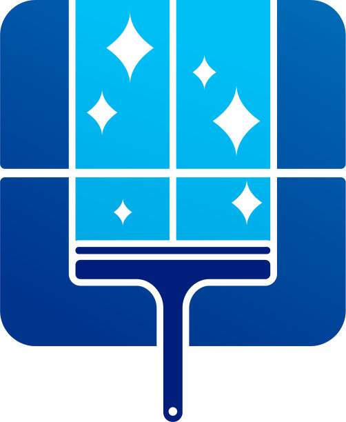 窗口清洁标志模板创意清洁标志图片下载