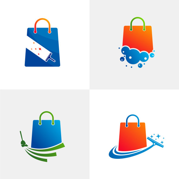 设置商店清洁标志模板创意清洁图片下载