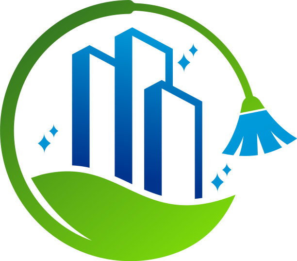 自然城市清洁标志模板创意清洁图片下载