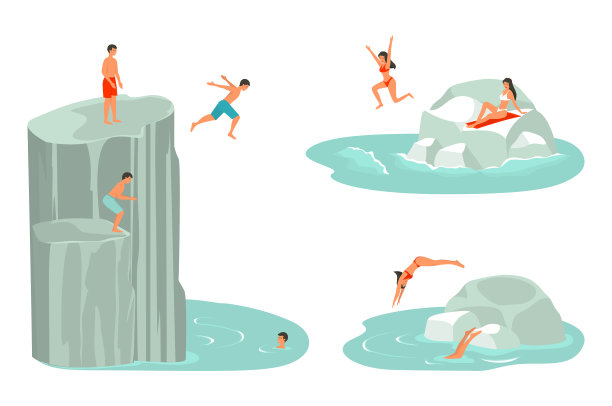 人物或朋友掉进水里图片下载